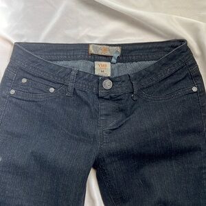 YMI jeans black thin denim straight leg jeans M